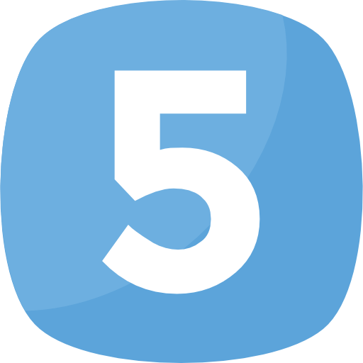 number 5, sourced from Flaticon