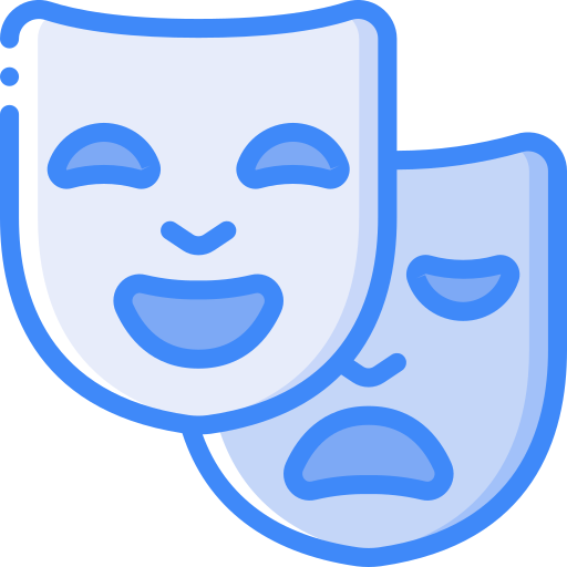 Drama icon, icon sourced from Flaticon