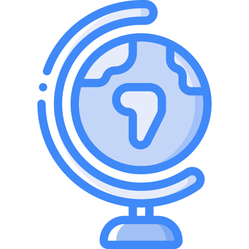 Globe icon, icon sourced from Flaticon