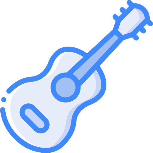 Guitar icon, icon sourced from Flaticon